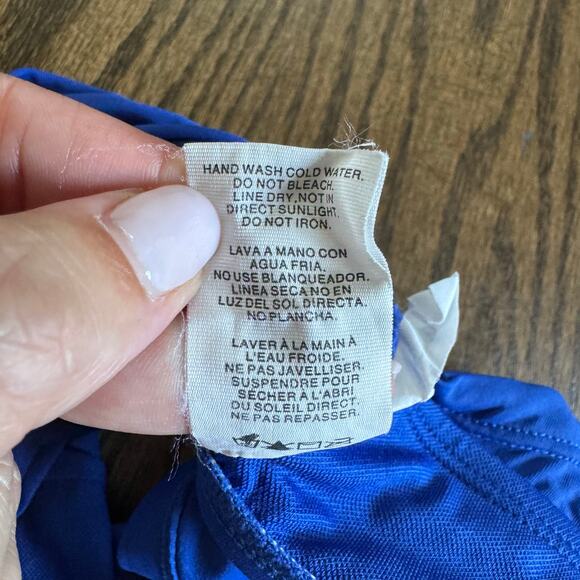 Bleu Rod Beattie Royal Blue Bikini 2PC Set Size 8 Halter Top Hipster Swim Suit - Picture 8 of 9